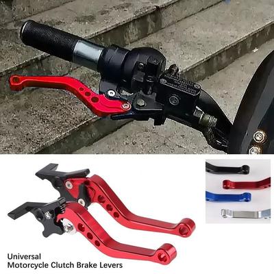 Aluminum Alloy Motorcycle Brake Handle Adjustable Universal Fit Clutch Drum Brake Lever High Performance Disc Brake Lever