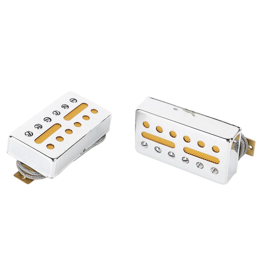 2 Sets Electric Guitar Pickup Single Coil Clear Sound 6 Holes Pickup Instrument Accessory for