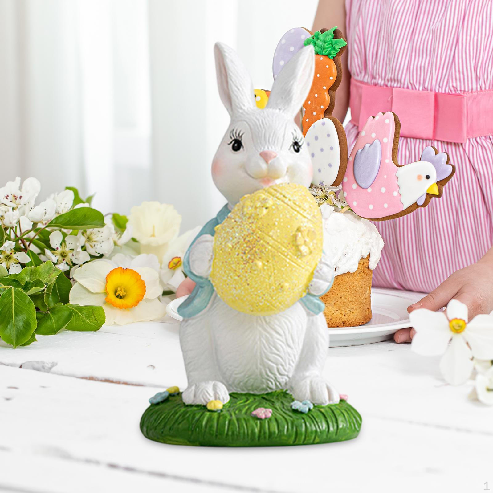 

Фигурка кролика для празднования Пасхи, украшение рабочего стола для дома жёлтый
