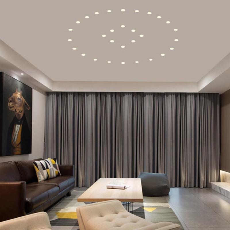 Anti-glare Mini LED Downlight Spotlights 1W/5W Recessed ultra-thin COB Sky Flower Lamp Cabinet Home Lighting