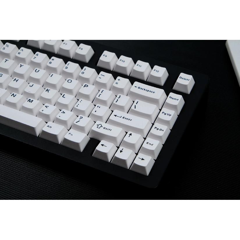 GMK WOB/wOB Keycaps Double Shot 114 Keys PBT Cherry Profile Alice Layout White Black Keycaps For Mechanical Keyboards 7u Keys