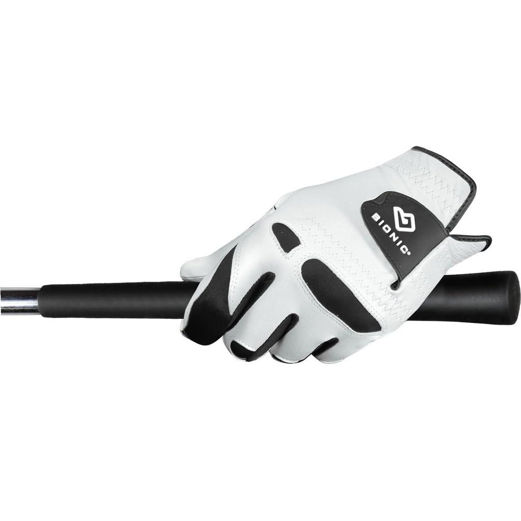 BIONIC Stable Grip Golf Size White 2.0 Gloves, BIG180WH22, 22,
