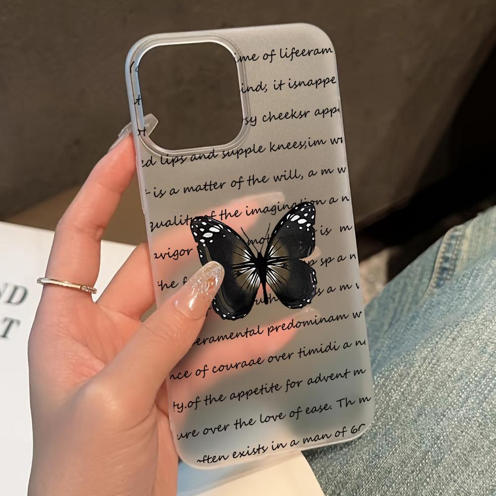 Handyhüllen für iPhone 11 13 15 Pro Max 12 14 Pro Max Hülle iPhone 16 15 Plus 13 Pro 12 Frosted Texture Painted Cartoon Flowers