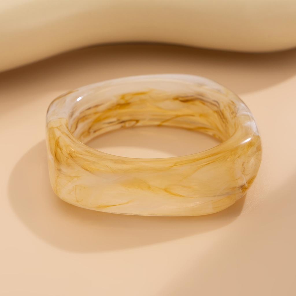Accessories, Vintage Irregular Smudge Bracelet, Round Wide Acrylic Bracelet for Women