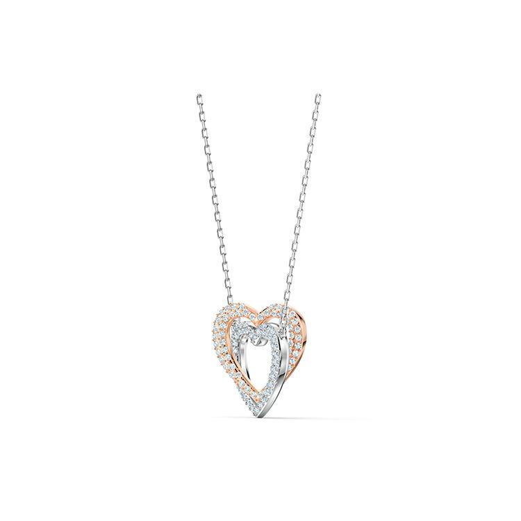 Swarovski Swa Infinity Double Heart Necklace Women necklace 5518868