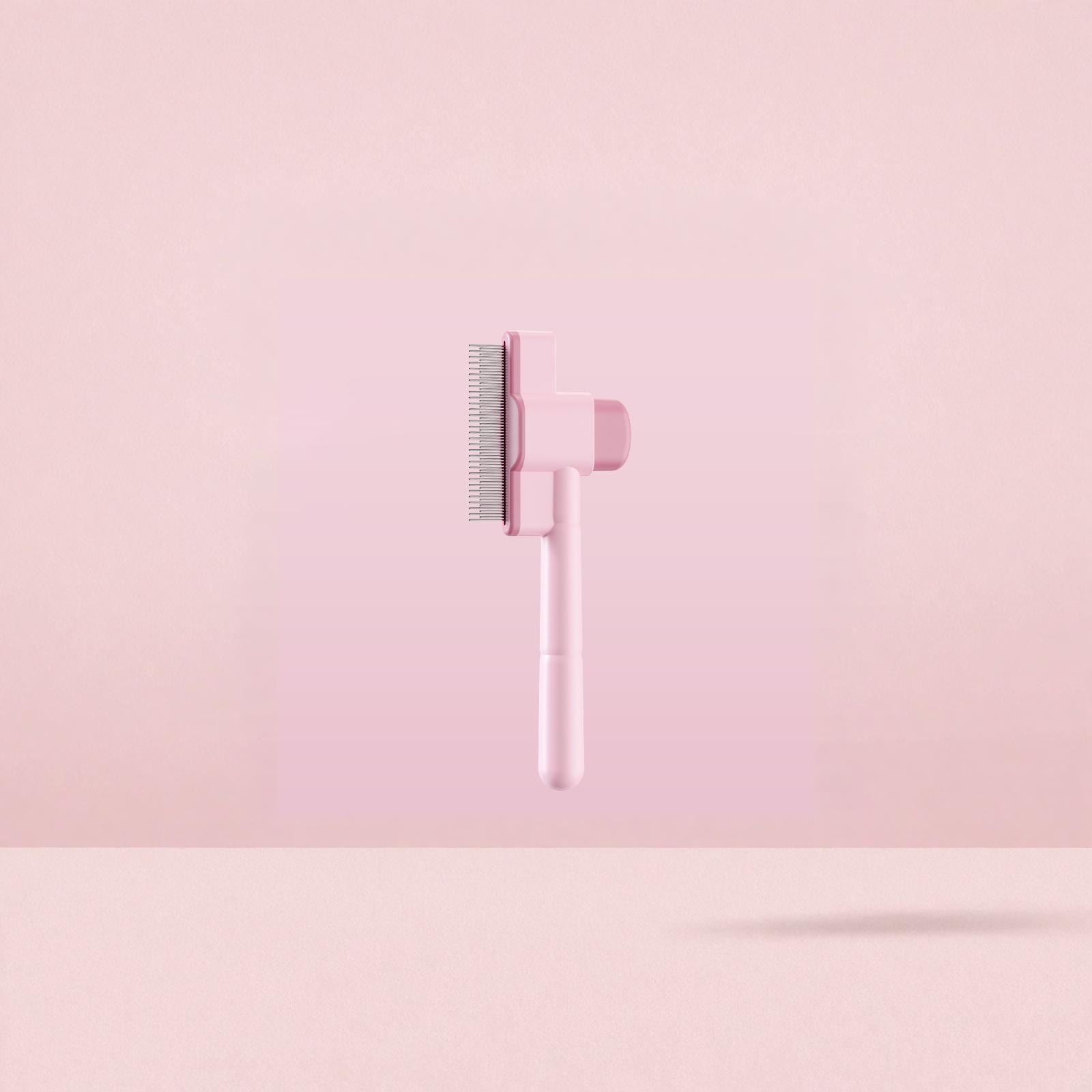 

Self Cleaning Pet Comb for Dogs Cats Flea Removal Knot Opener Hair Remover one size