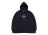 Cross Box Logo Hooded Sweatshirt Navy