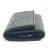 Gucci 625565 GG Embossed Logo 6P Keys with Key Ring  Key Case Leather Black
