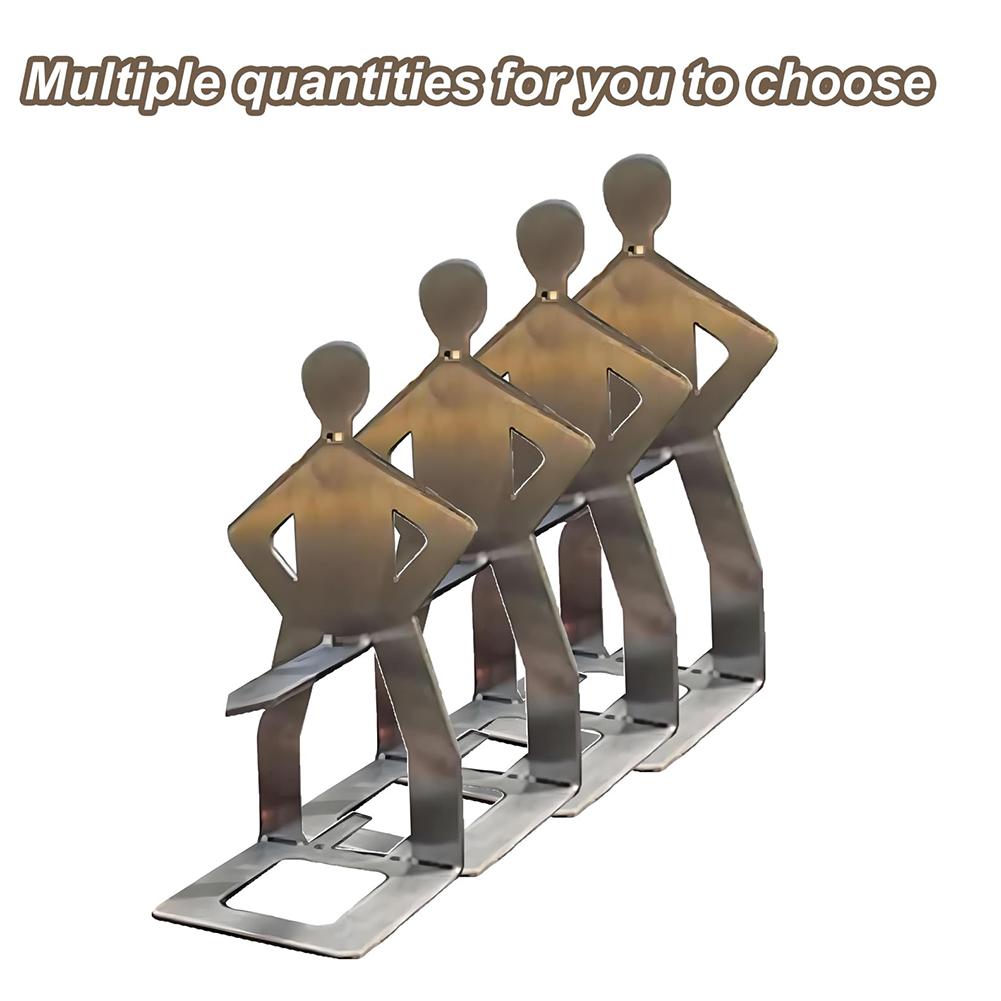 Kreativní držák na rošt na BBQ Horkýdogový držák Nerezová ocel Přenosný držák na klobásy Stojící muž Stojan na klobásy Pro kempování Piknik