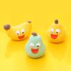 Cute Fruit Dog Toy Squeaky Latex Vegetable Dog Chew Toy Puppy Teething Toy for Aggressive Chewers Fetch Play