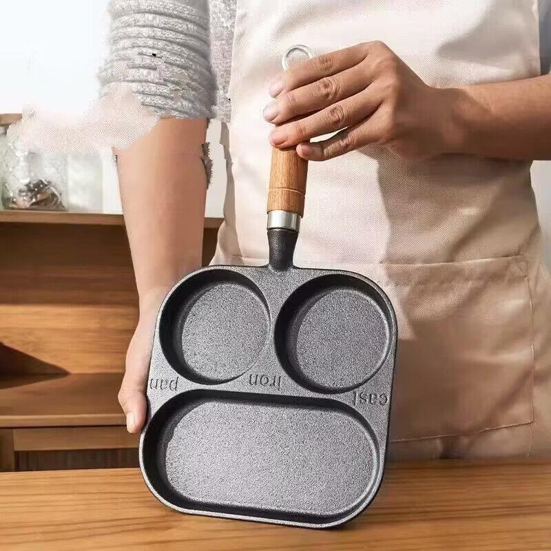 UOTO Thickened Cast Iron Breakfast Frying Pan