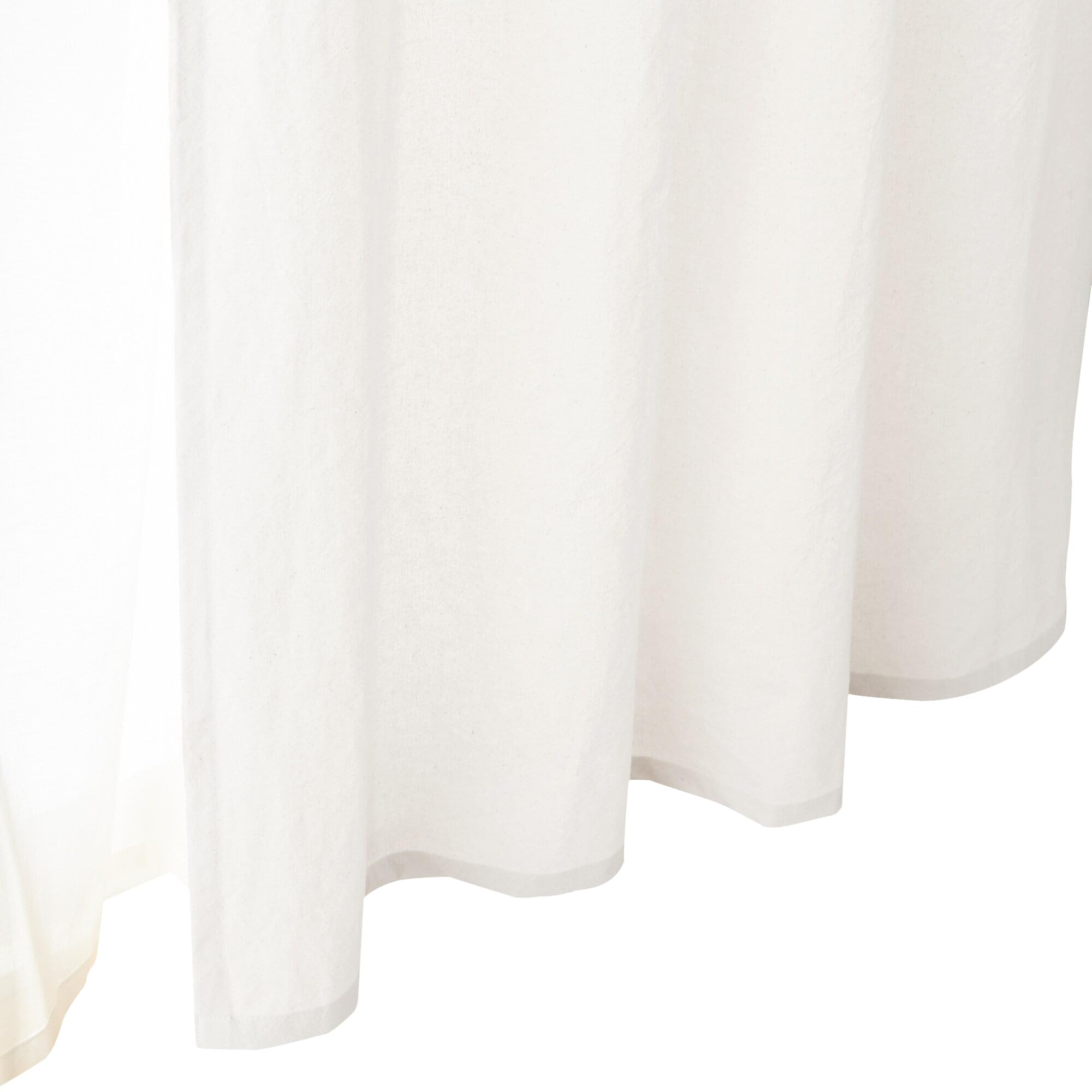 

MUJI Шторы из стиранного хлопка полотняного переплетения без складок, молочно-белые, 100 см шириной х 178 см длиной, 84346255