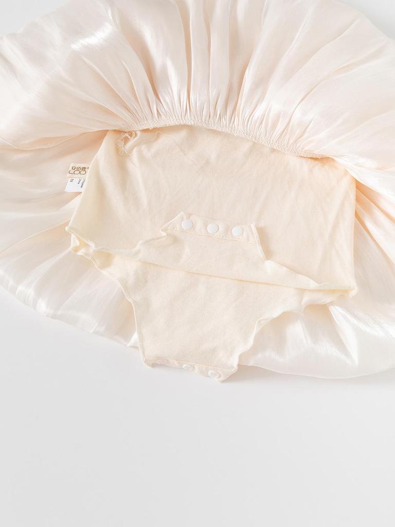 Sommer Baby Ärmelloses Prinzessinnenkleid & Strampler Kombi