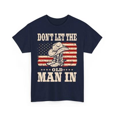 Lass den alten Mann nicht rein Vintage Amerikanische Flagge Unisex T-Shirt