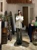 Women's Ripped Bow Design Round Neck Pullover Sweater - Autumn/Winter Loose Long Sleeve Knitwear