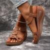 Fashionable Women'S Thick-Soled Open-Toe Sandals | Breathable Platform Heel with Ankle Straps, Slip-on Design, Elegant and Comfortable,for Casual Wear