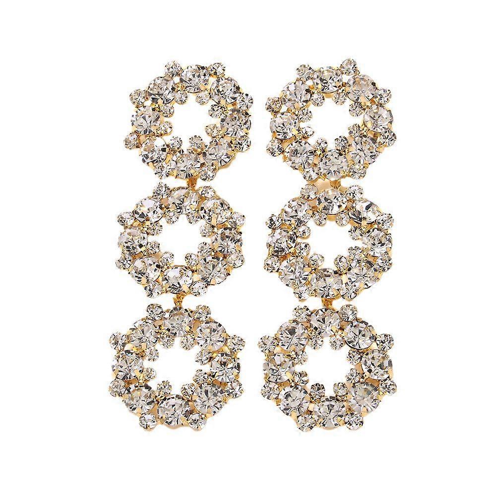 Niche Design Geometric Hoop Earrings Personality Earrings High-end Cold Feng Shui Diamond Earrings Earrings Silver