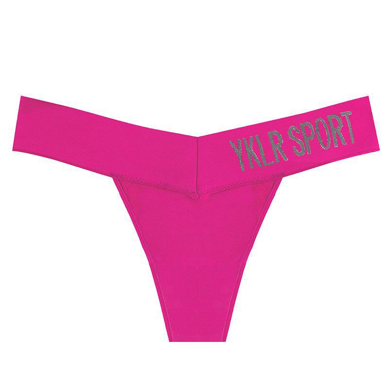 Perizoma Seamless a Vita Bassa da Donna Europea e Americana - Sexy Sportivo Fitness Design Profondo a V Vita Larga