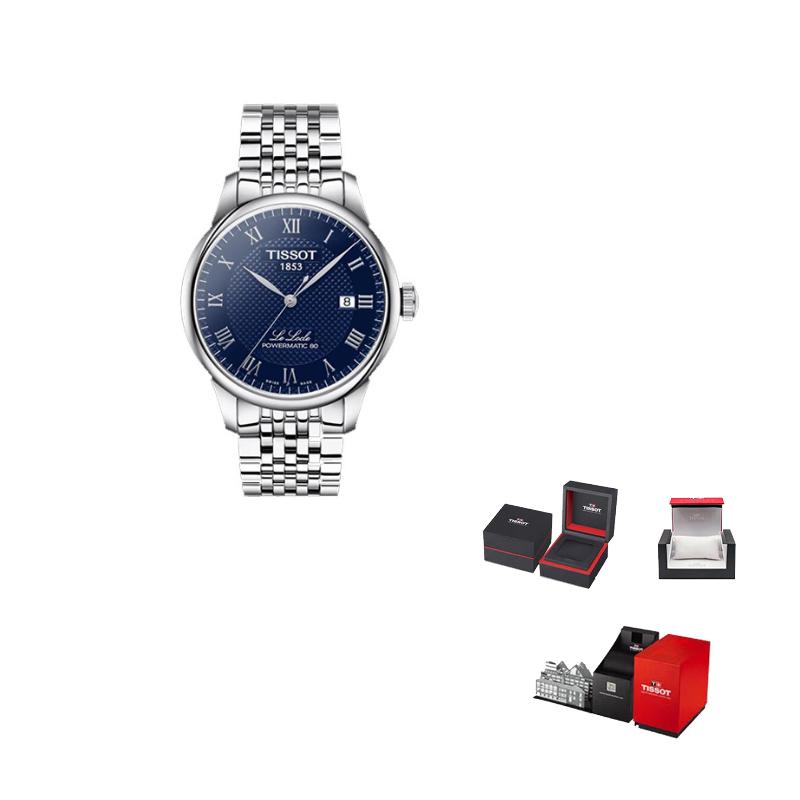 TISSOT Le Locle Collection Mechanical Movement Men's Watches Watch 39.3mm Blue Dial Stainless Steel Watchband T006.407.11.043.00