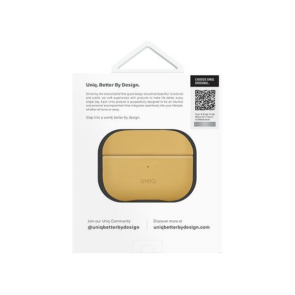 UNIQ Lyden DS AirPods Pro 2 Gen(2022/2023) Case Yellow-gray/canary Yellow-flint Gray