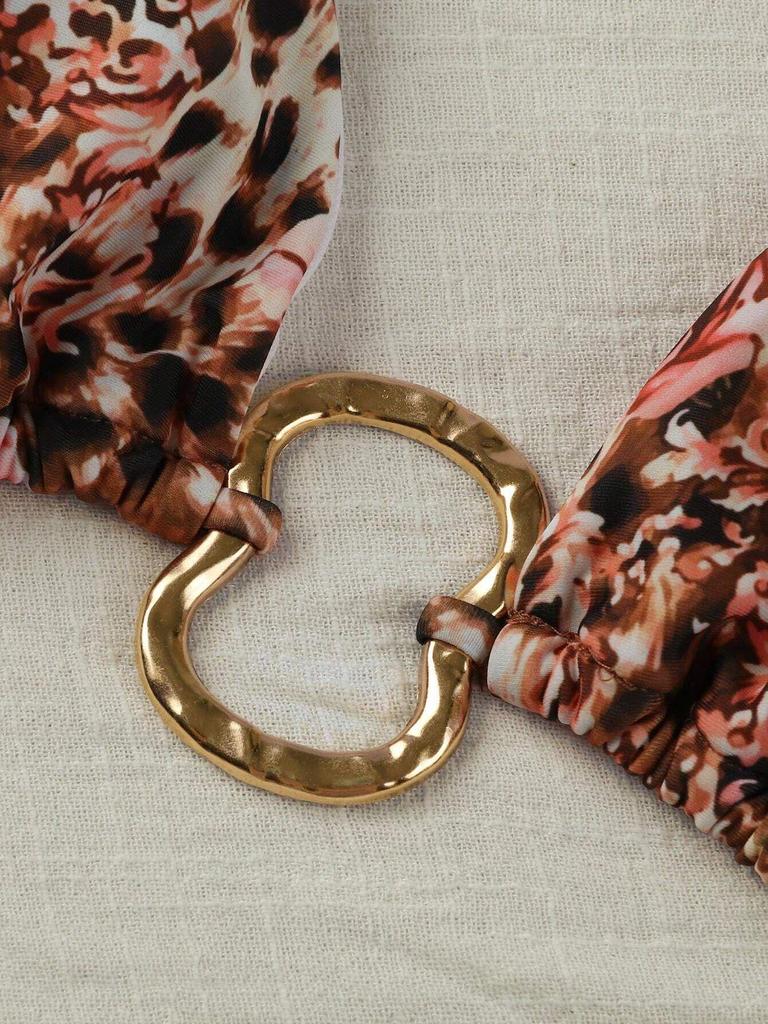 2025 Schnür-Halter-Bikini mit niedriger Taille - Uni & Print