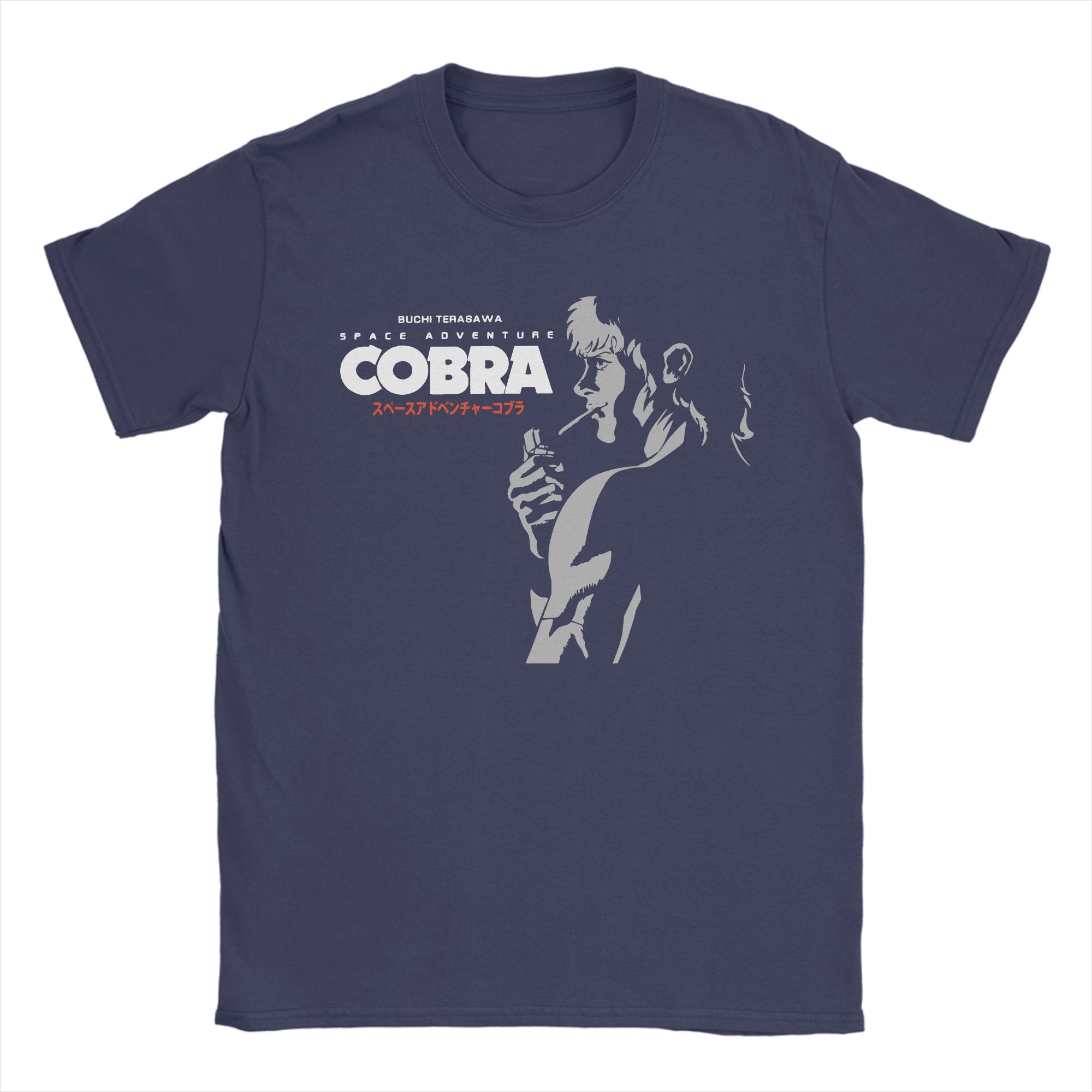 

Space Adventure Cobra T Shirts Men 100 Cotton Vintage TShirts Crew Neck Anime Retro Tee Shirt Short Sleeve Tops Gift Idea 3XL