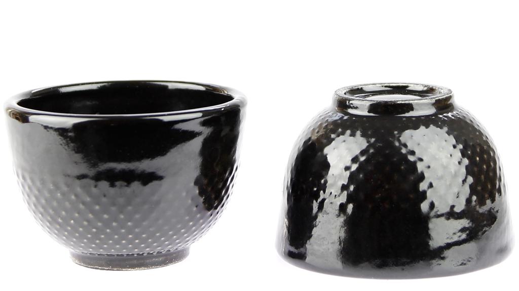 Enamelled Cast Iron Cups 2 Pcs. Cast Iron Tea Set