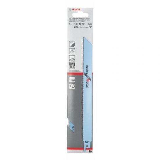 Flexible for Metal Bosch Lame de scie sabre S 1122 BF 5er-Pack Flexible for Metal Bosch Lame de scie sabre S 1122 BF 5er-Pack