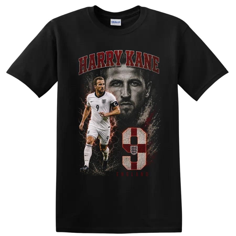 Harry Kane England Fußballspieler T-Shirt Nummer 9 Fußball Sport T-Shirt XS gray