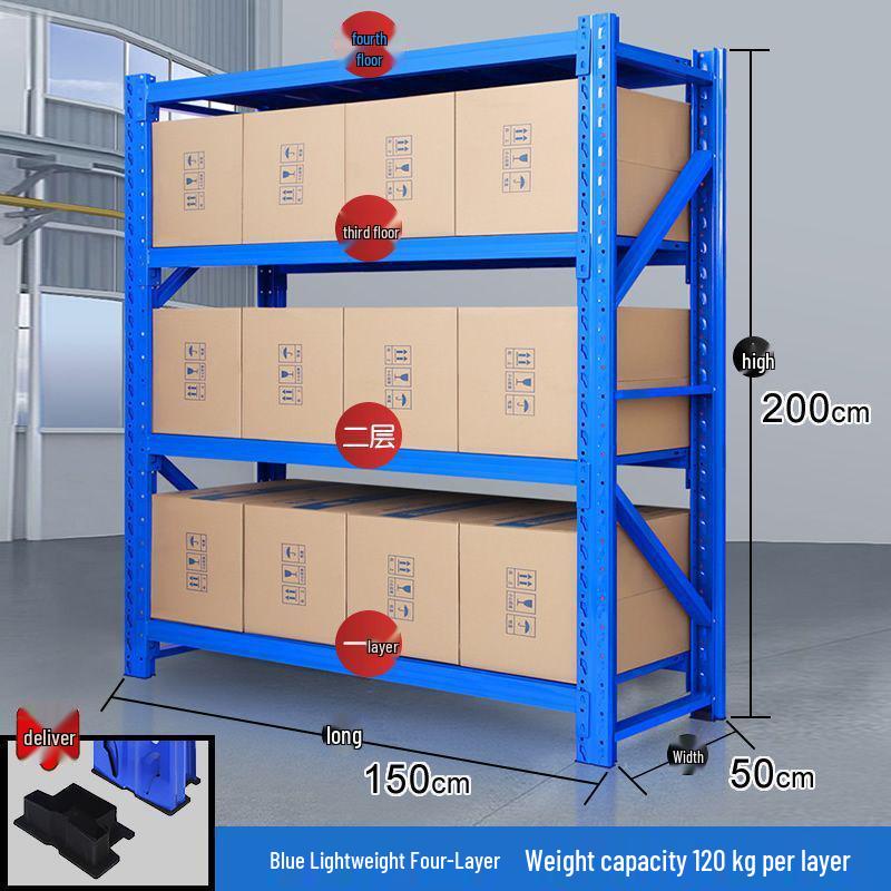 Multilayer Iron Cargo & Display Shelves for Storage