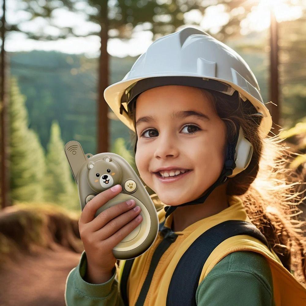 1 Pair Wearable Lanyard Kids Walkie Talkies Long Range Wireless Communication Toy  Girls