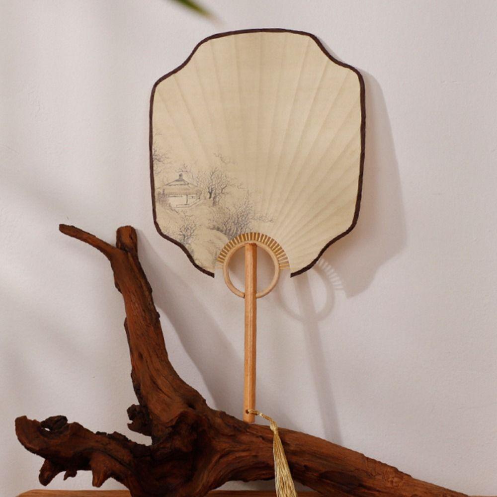 DIY Calligraphy Vintage  Group Fan Elegant Design Hand Fan Xuan Paper Fan  Home Decoration
