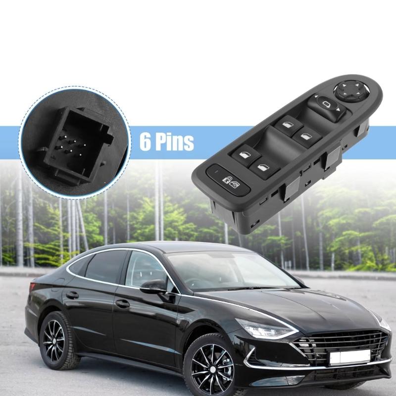 Window Lift Switch Mirror Control Button 96644915 96644915XT 30170396 for 308 508 C5 2008-2013 Replacement Part