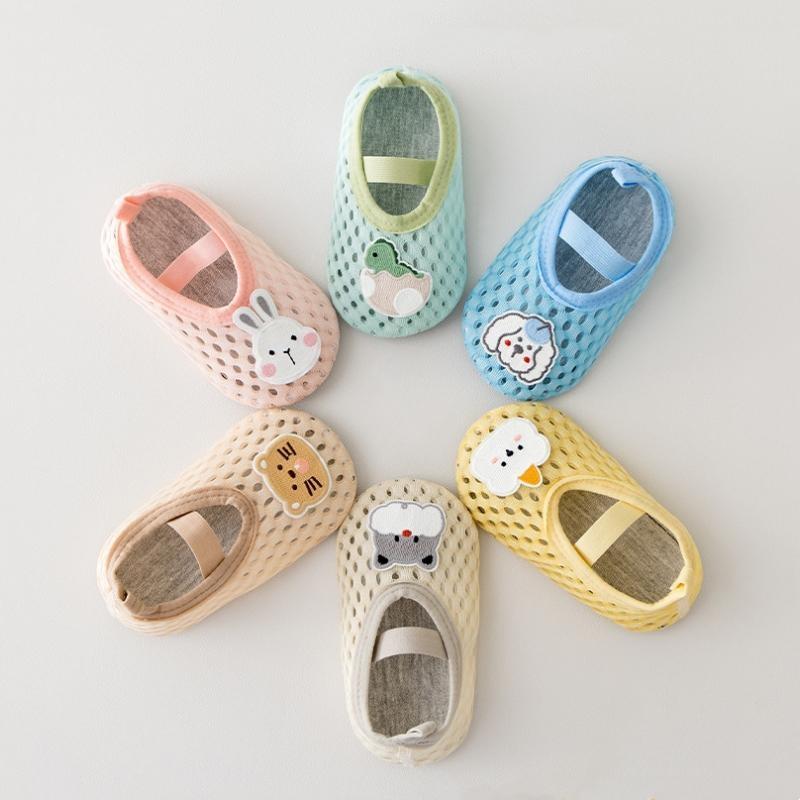 Baby Shoes For Boys Girls Cartoon Socks Toddler Hollow Out First Walkers Anti Slip Soft Sole Non Slip Children's Shoes Indoor Floor Sock