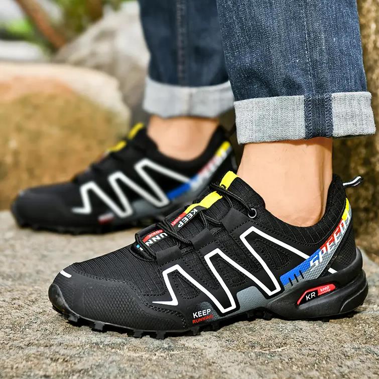 Men's Climbing Shoes Outdoor Non-slip Trekking Sneakers Fashion Comfortable Sports Shoes Plus Size 39-47