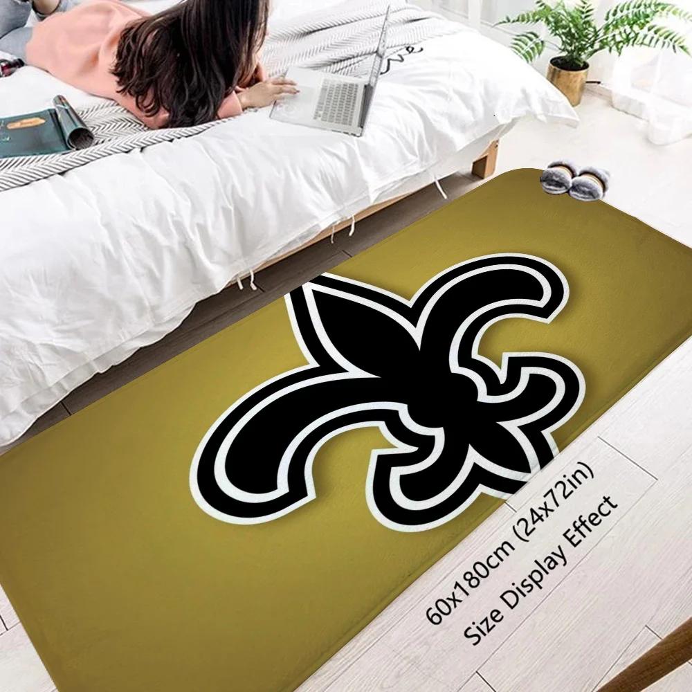 Floor Mat for Kitchen Carpet for Home Entrance New OrleanS SaintS Living Room Mat Outdoor Doormat Entrance Door Custom Cute Rug
