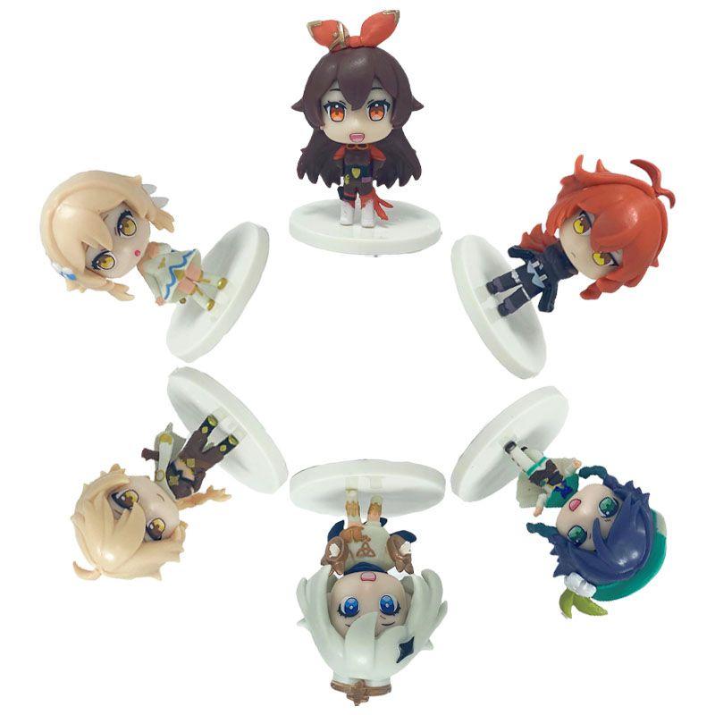 Exquisite 6pcs/set Genshin Impact Action Figures Featuring Klee Paimon And More For Collectors