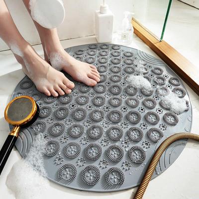 Silikonová protiskluzová masážní podložka na nohy, sprchová matrace, drhnoucí koupelnová sprchová protiskluzová rohož do koupelny