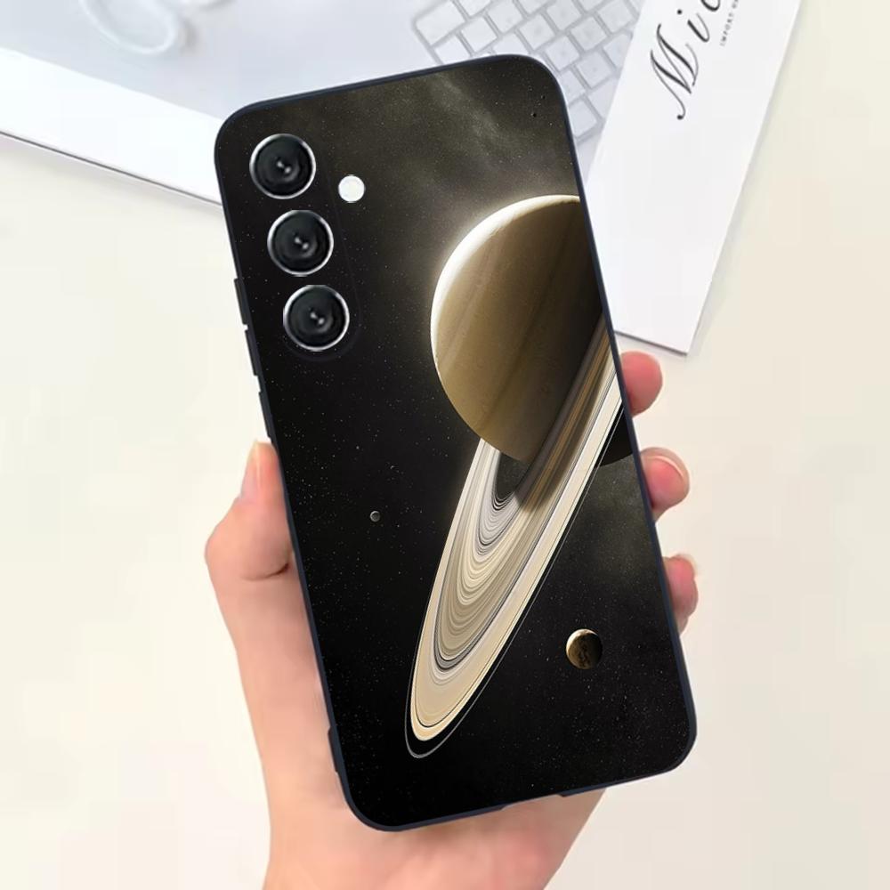 

Saturn Solar system Phone Case For Samsung Galaxy A13,A21s,A22,A31,A32,A52,A53,A71,A80,Soft Black Shell Samsung a425g