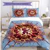 Set Lenzuola Stampato Aston Villa Football 3 Pezzi, Comodo Set Copripiumino per Camera da Letto Amico della Pelle