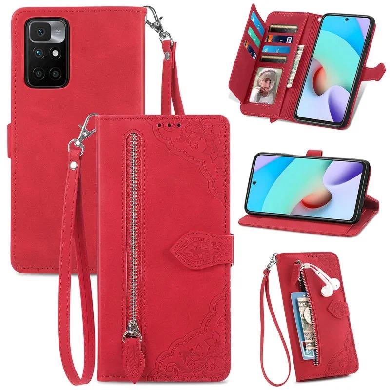 

Zipper Wallet Multi Card Cover Coque For XiaoMi RedMi 13C 14C Note 14 13 Pro Plus 12 11 11S Magnetic Flip Leather Phone Case Bag RedMi Note 11 (11S)