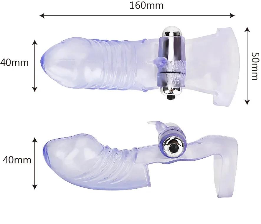 Triple Finger Vibrator Masturbation Clit GSpot Orgasm Massager Condom Dildo Rabbit Vibrating Stick Sex Toys for Women  Adult Toy