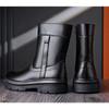 Mode Herrenmode Chelsea Boots Echtlederschuhe Cowboy Herbst Winter Plateaustiefel Designer Hübsch Hoch Motorradstiefel