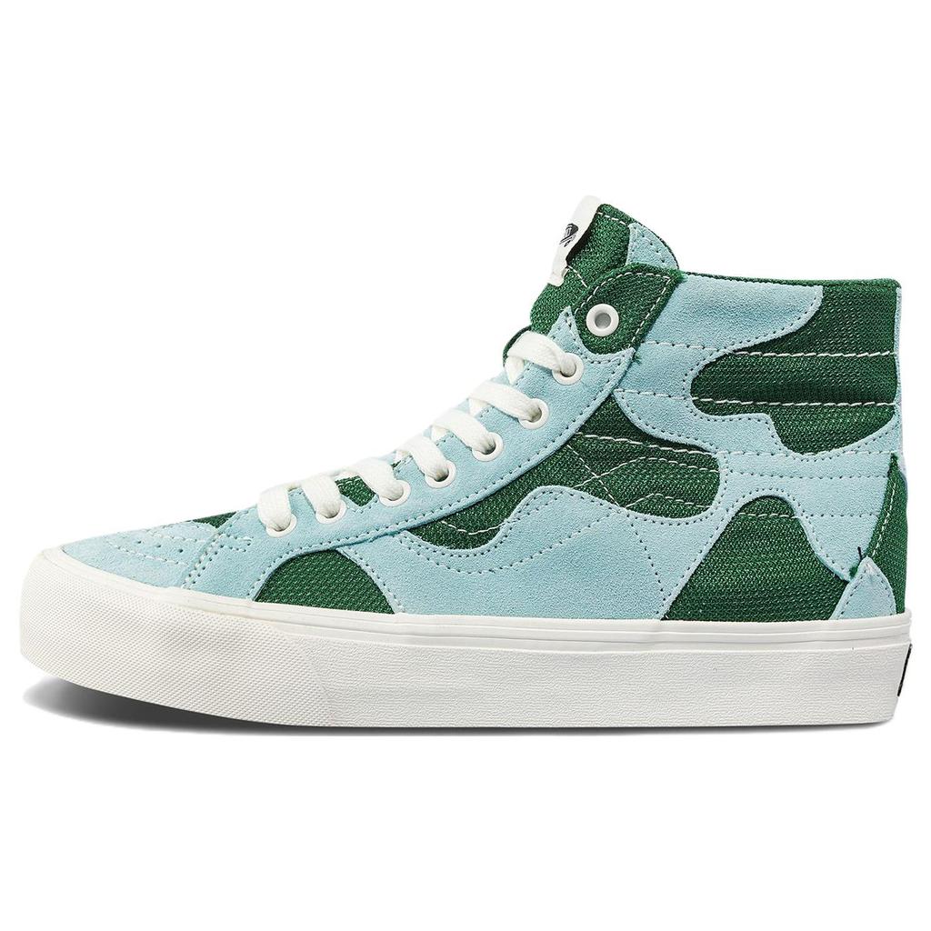 New Sk8 Vans Hi Wp VR3 Lx 'Patchwork Green Blue' VN0007QGGRN