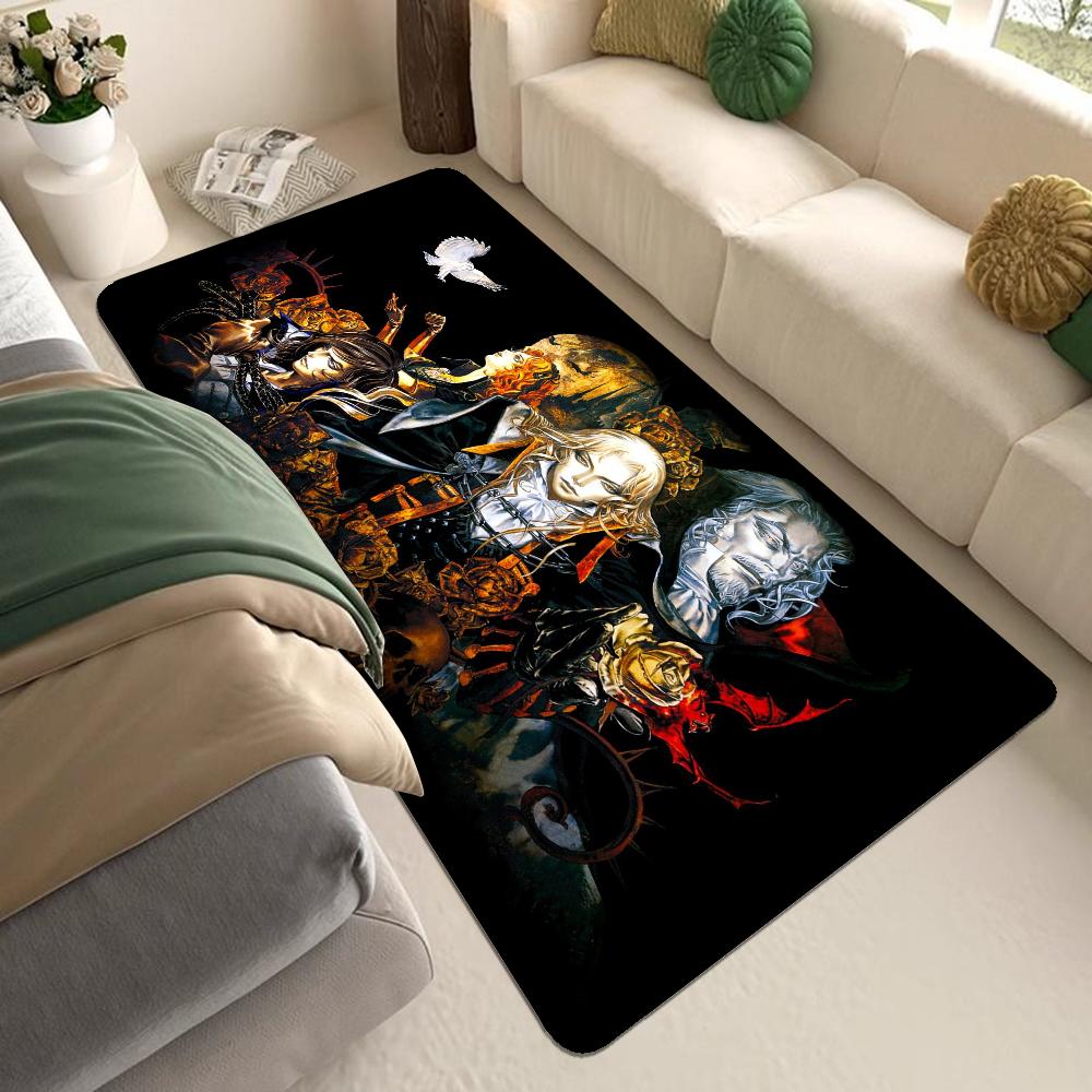 C-Castlevania Floor Mat Floor Mat Non-Slip Laundry Room Mat Laundry Decor Balcony Child Living Room Household Carpets