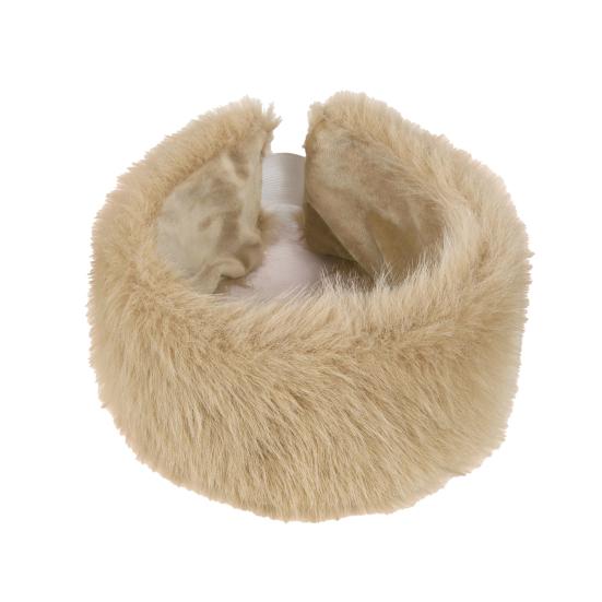 Damenhut Einfarbiges Design mit leerem Oberteil Wintermütze Winddicht Warm Kunstfuchsfellmütze Kaltwetter-Accessoires