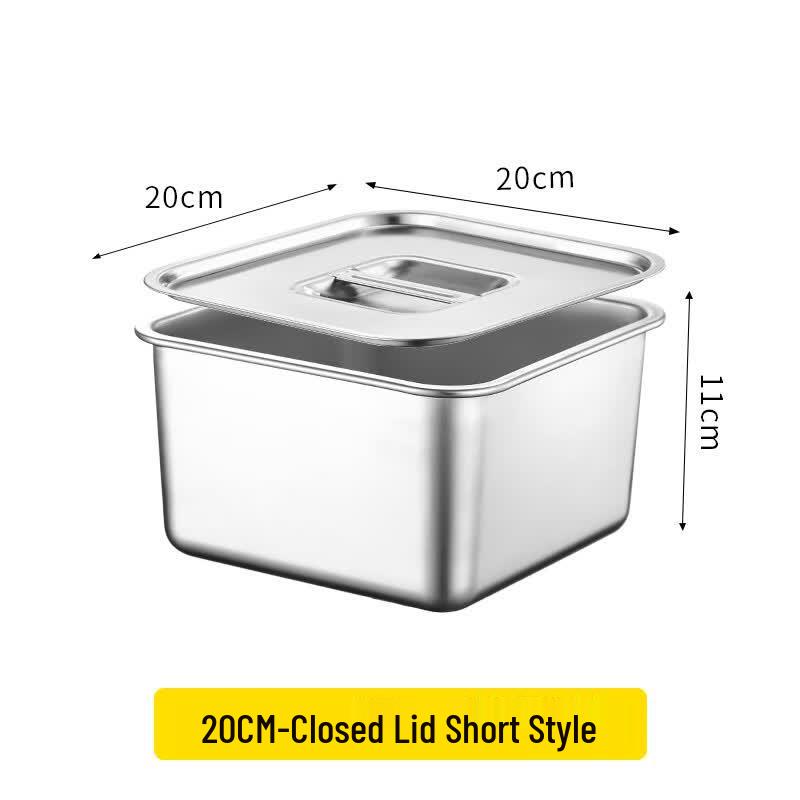 304 Stainless Steel Square Condiment Box