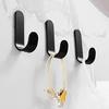 6-piece Towel Bath Glue, Hanger Black Wall, Glue Hook, Stainless Steel Glue Hook, Stainless Steel Glue Hook, Bathroom, Kitchen, Bedroom