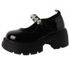 French small fragrant style loafers fashion platform shoes Mary Jane shoes women's summer pearls versatile small leather shoes