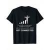 Men's Casual Cotton Tee with Inspirational Message